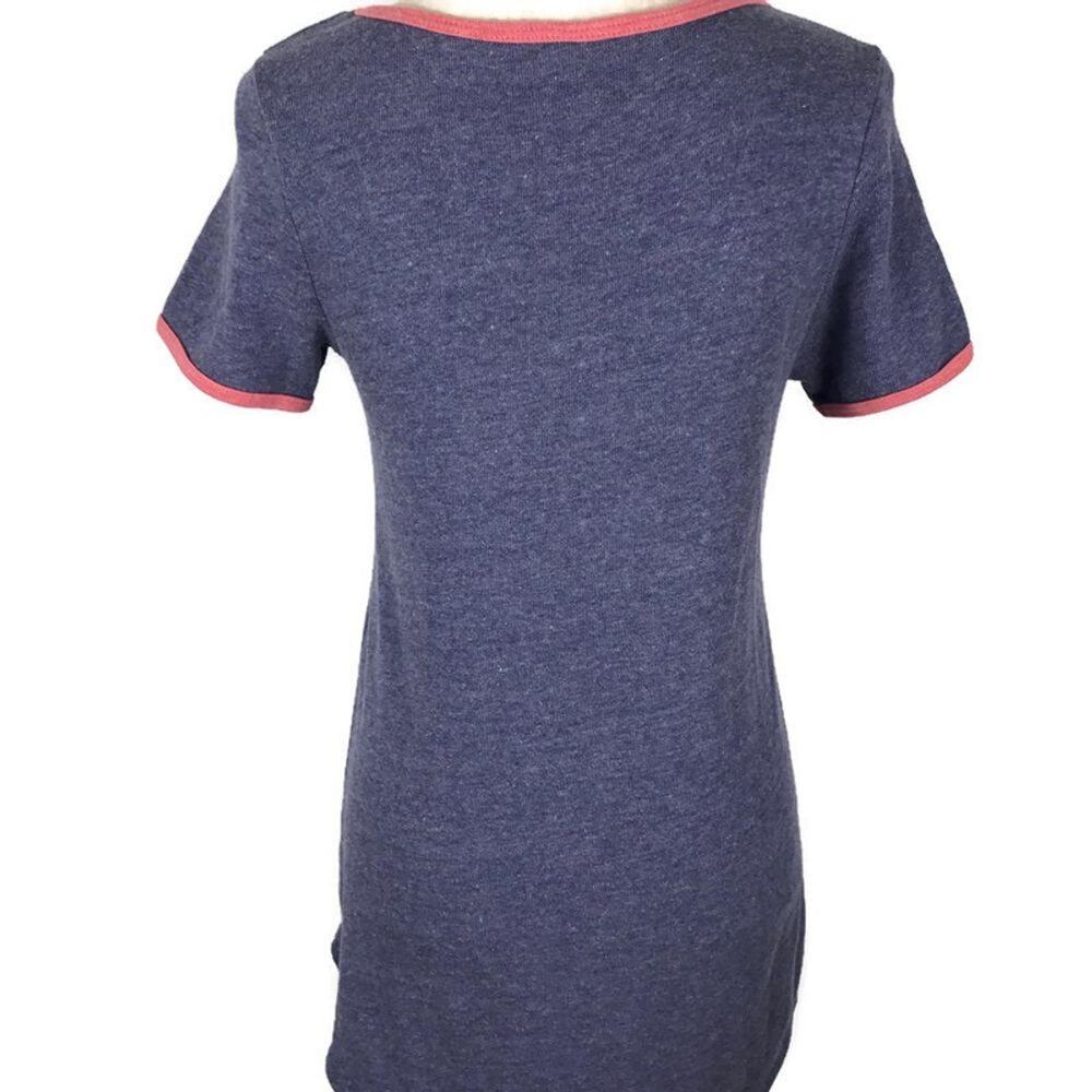 LulaRoe Classic T Hi Low Short Sleeve Top Tunic Purple Womens Sz XXS Scoop Neck - Picture 3 of 9